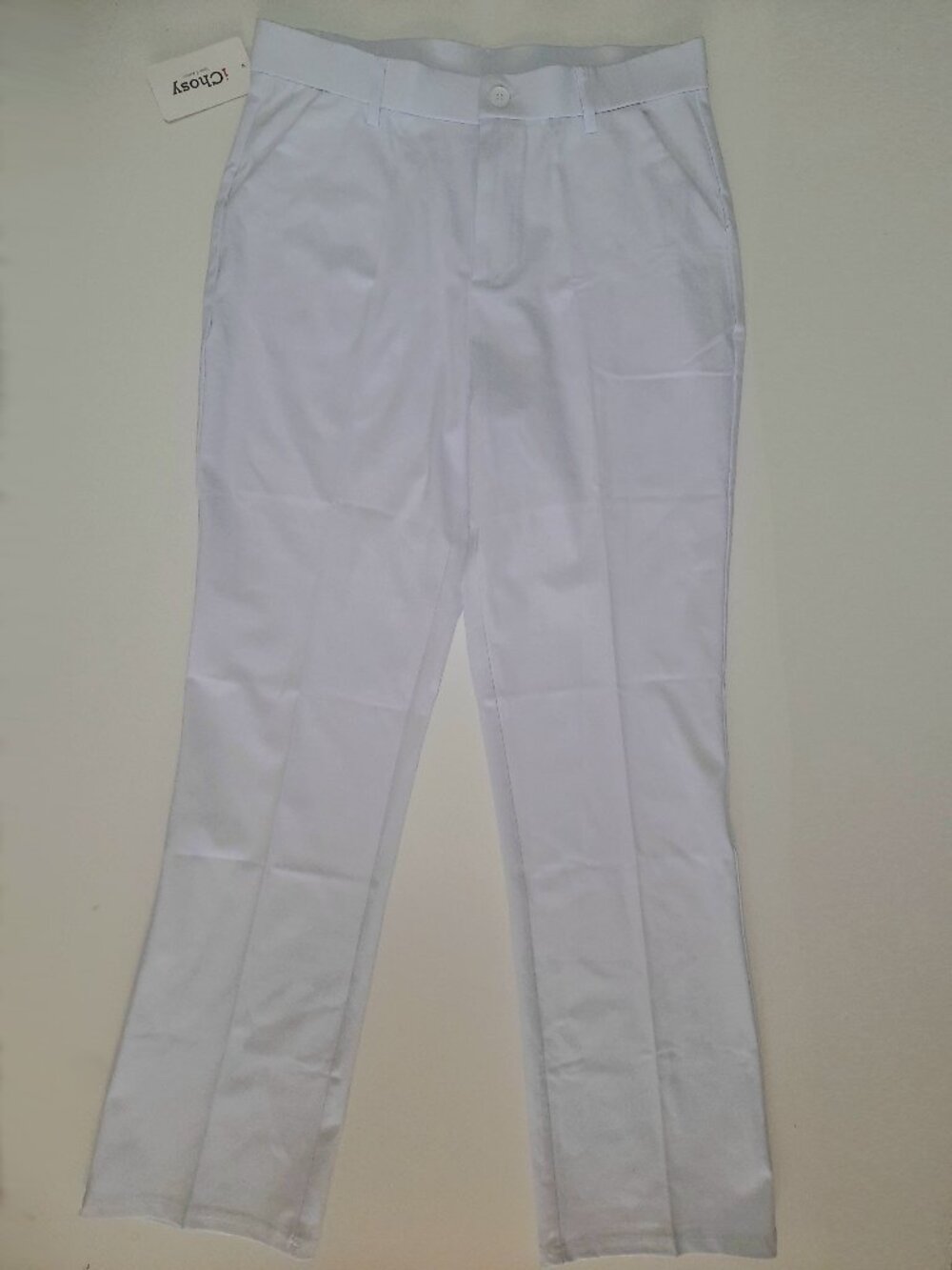 iChosy White Dress Trousers, NWT, Slim Fit